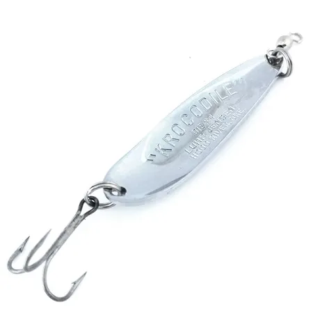 Luhr Jensen Krocodile Die #4 Blinker, Nickel / Blau, 17g, Tiefgang, #10933