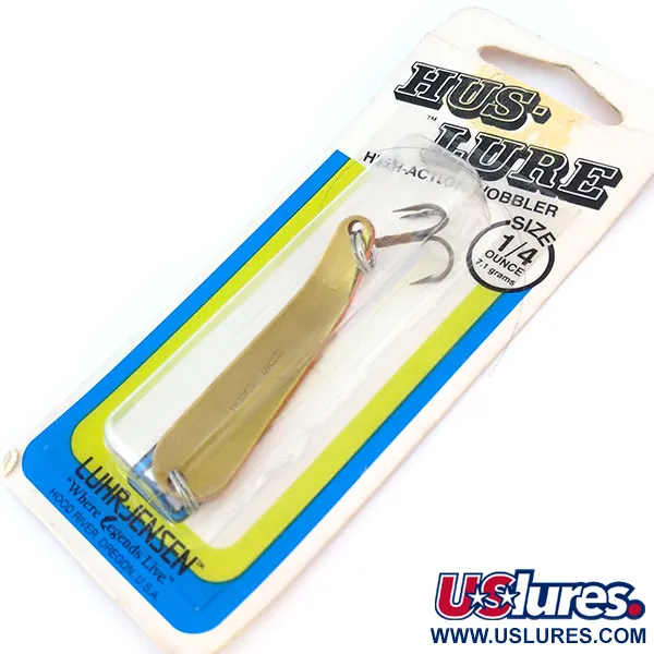 Luhr Jensen Hus-lure Blinker, Fire/Slvr P-Lite, 7,1g, Prisma, #10951
