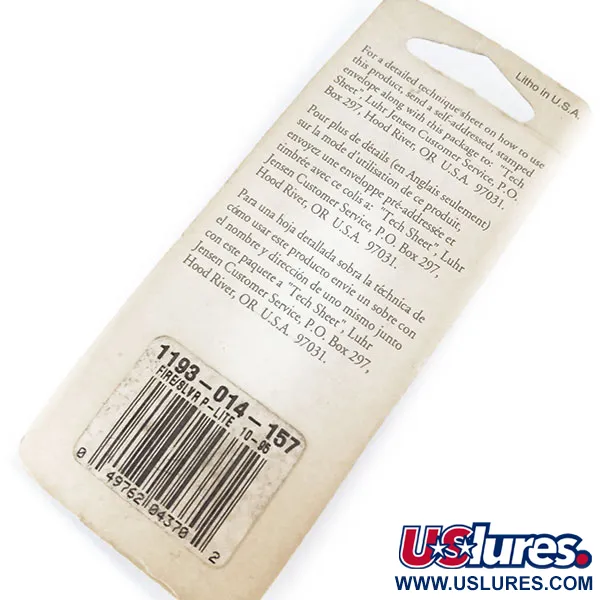 Luhr Jensen Hus-lure Blinker, Fire/Slvr P-Lite, 7,1g, Prisma, #10951