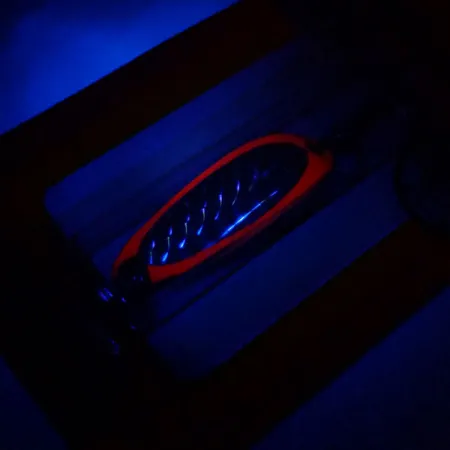 Luhr Jensen Krocodile UV Blinker, Fire / Silber, 7g, UV-Finish, #10977