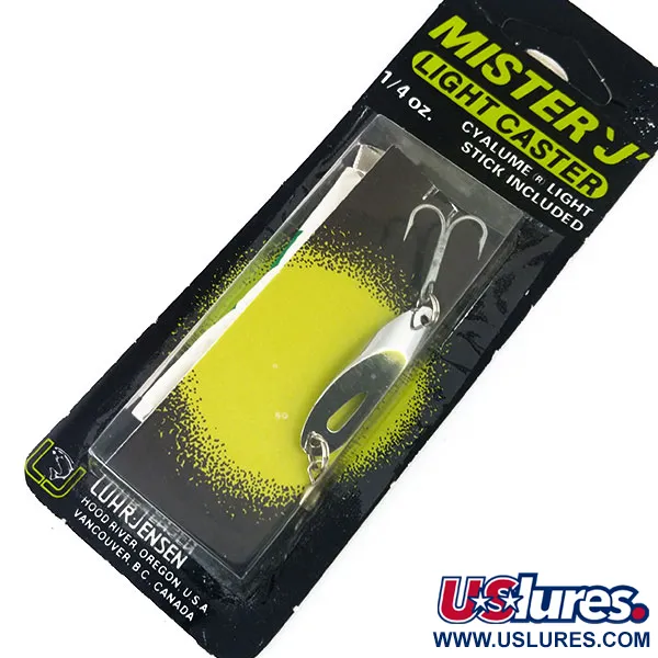 Luhr Jensen Mister Blinker, Nickel, 7g, Knicklicht-Schlitz, #10978