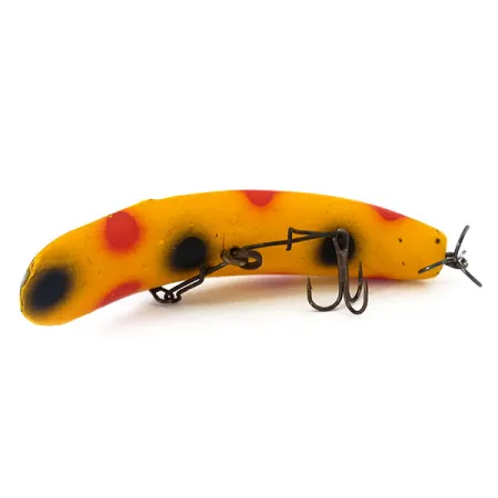 Yakima Bait FlatFish X5 Wobbler, Gelb/Rot/Schwarz, 7g, Vintage, #10995