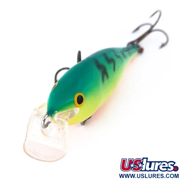 Rapala Shallow Shad Rap 08 Wobbler, Fire Tiger, 9g, Balsa, #10998