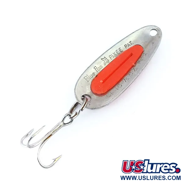 Blue Fox Pixee UV Blinker, Nickel/Rot, 4.5g, UV-Einsatz, #11006