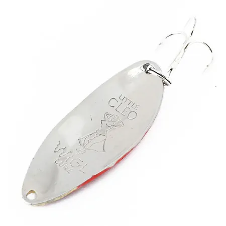 Seneca Little Cleo (Hula Girl) Blinker, Nickel/Rot, 14g, Gravur, #11021