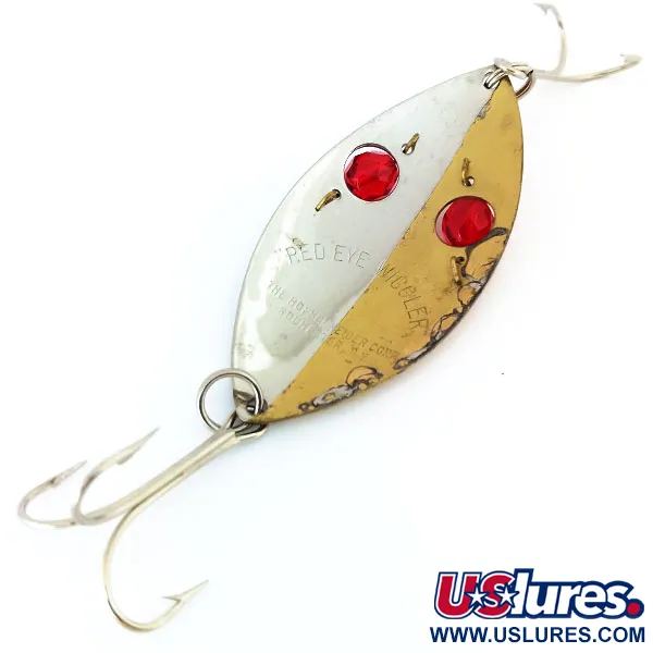 Hofschneider Red Eye Wiggler Blinker, Gold/Nickel, 25g, rote Augen, #11025