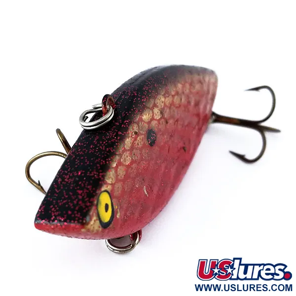 Strike King Diamond Shad Lipless Crankbait, Dunkelrot, 14g, Vintage, #11089