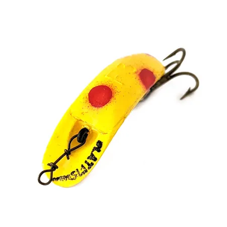 Yakima Bait FlatFish F3 Wobbler, Gelb / Rot, 0,9g, Bananenform, #11141