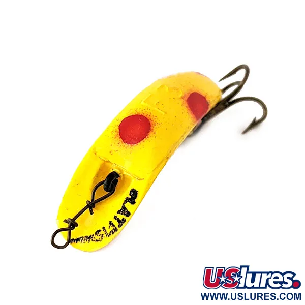 Yakima Bait FlatFish F3 Wobbler, Gelb / Rot, 0,9g, Bananenform, #11141