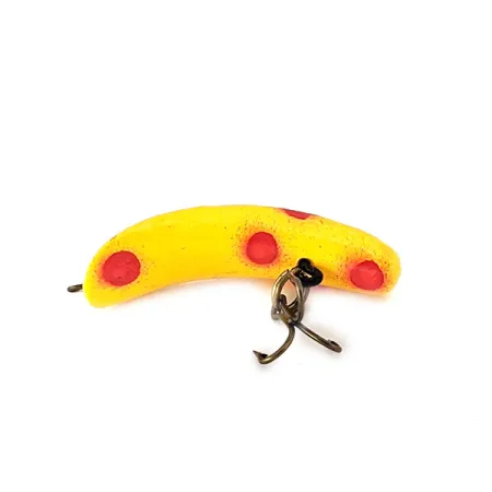 Yakima Bait FlatFish F3 Wobbler, Gelb / Rot, 0,9g, Bananenform, #11141