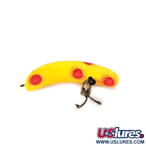 Yakima Bait FlatFish F3 Wobbler, Gelb / Rot, 0,9g, Bananenform, #11141