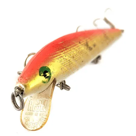 Rebel Floater F12 Wobbler, Gold / Orange, 9g, Schleppköder, #11148