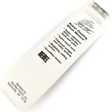 Rebel Floating Ghost Minnow Wobbler, Ghost, 7g, Rassel, #11155