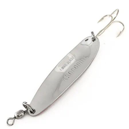 Luhr Jensen Krocodile Die #4 Blinker, Nickel / Rot, 14g, Weitwurf, #11177