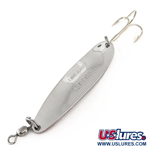 Luhr Jensen Krocodile Die #4 Blinker, Nickel / Rot, 14g, Weitwurf, #11177