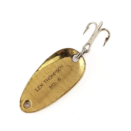 Len Thompson #6 Blinker, Rot / Weiß / Messing, 3.5g, Klassiker, #11190
