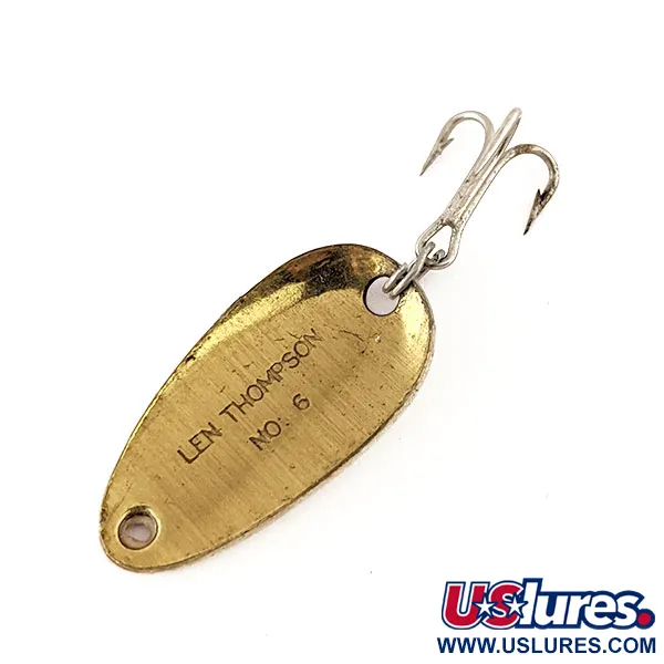 Len Thompson #6 Blinker, Rot / Weiß / Messing, 3.5g, Klassiker, #11190
