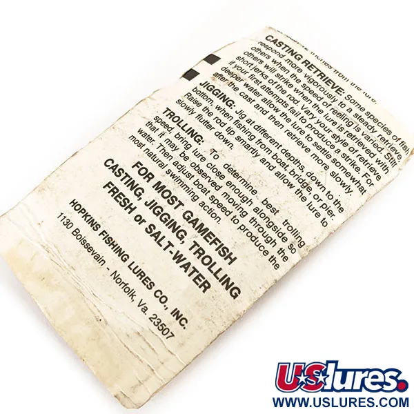 Hopkins s1 Jig Lure, Gehämmerter Nickel, 9g, Vertikal-Angeln, #11239