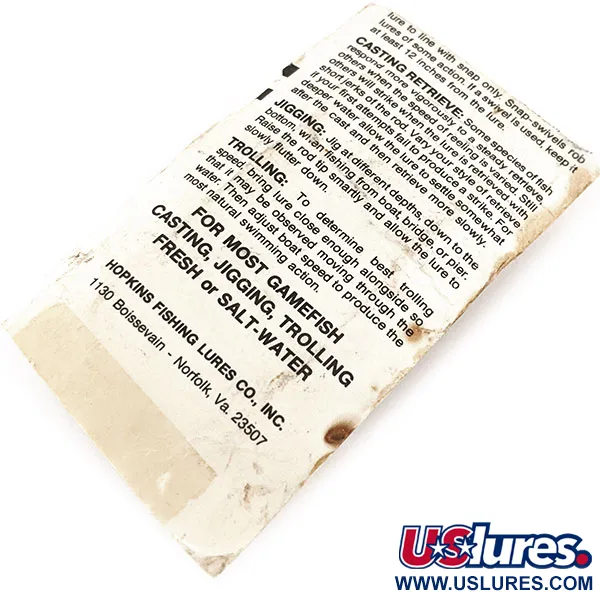 Hopkins Shorty 45 Jig Lure, Hammerschlag-Nickel, 14g, Pilker, #11240