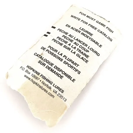 Hopkins Shorty S1 Pilker, Gehämmertes Nickel, 9g, Gehämmert, #11241