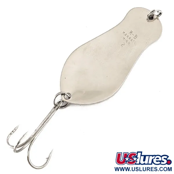 K-B Bait K-B Spoon Blinker, Nickel, 14g, Vintage Design, #11251