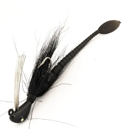 Cotton Cordell Banana Head Tattle-Tail Jig, Schwarz, 14g, Krautschutz, #11260