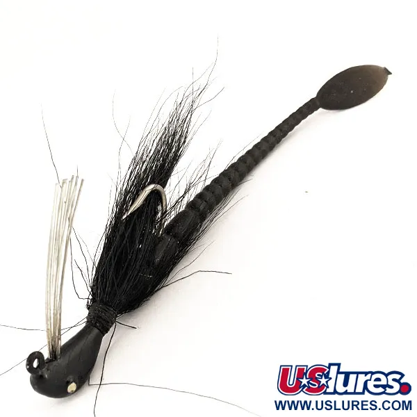 Cotton Cordell Banana Head Tattle-Tail Jig, Schwarz, 14g, Krautschutz, #11260
