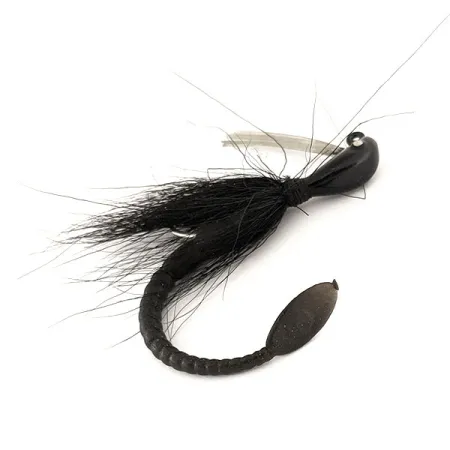Cotton Cordell Banana Head Tattle-Tail Jig, Schwarz, 14g, Krautschutz, #11260