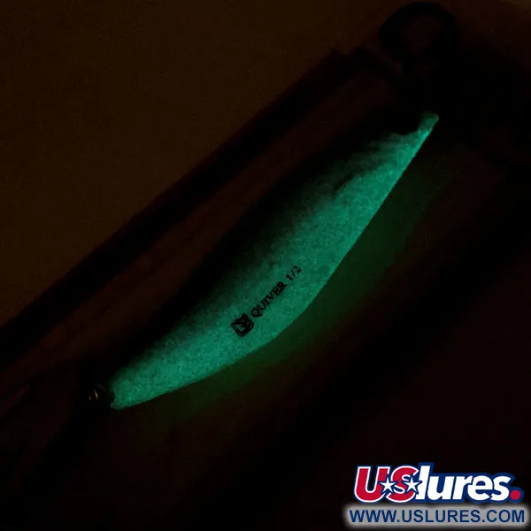 Luhr Jensen Quiver Glow Taumelblinker, Glow, 14g, Messing/Schaum, #11283