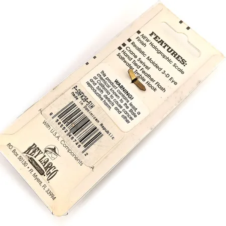 Wahoo Key Largo Swim'n Fin Blinker, Hellblau, 11g, Federdrilling, #11290