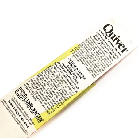 Luhr Jensen Quiver Wurflöffel, Silver / Orange Stripe, 39g, #11306