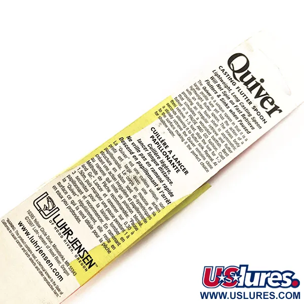 Luhr Jensen Quiver Wurflöffel, Silver / Orange Stripe, 39g, #11306