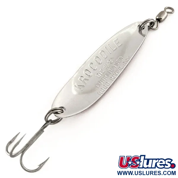 Luhr Jensen Krocodile Die #3 Blinker, Rot/Weiß, 10g, Weitwurf, #11315