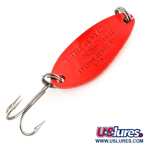 Luhr Jensen Little Jewel UV Blinker, Rot / Regenbogen-Holo, 9g, #11316