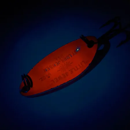 Luhr Jensen Little Jewel UV Blinker, Rot / Regenbogen-Holo, 9g, #11316