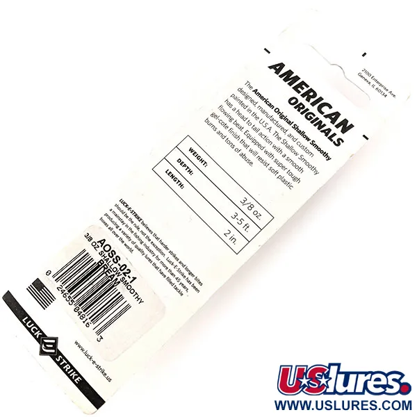 Luck E Strike Shallow Smoothy Flachläufer, Braun-Tiger, 11g, #11348