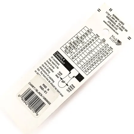 Norman Mad N Crankbait, Chart/Schwarz/Orange, 11g, Vintage, #11352