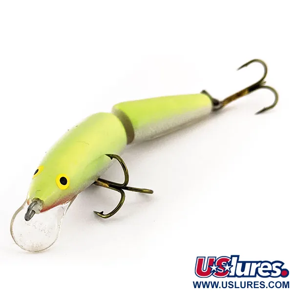 Rapala Jointed J7 Wobbler, Chartreuse, 4g, Balsa-Körper, #11373