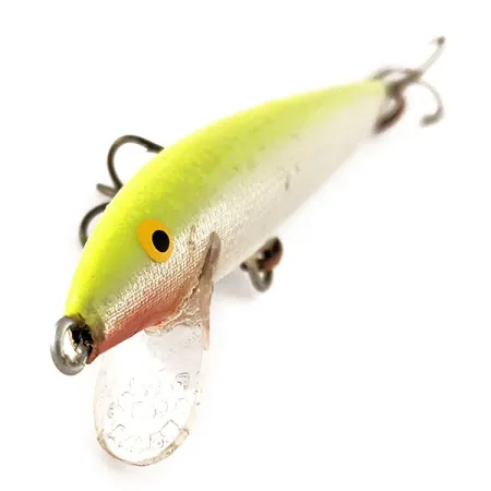 Rapala Original Floater F9 Wobbler, Chartreuse, 4g, Balsa, #11383