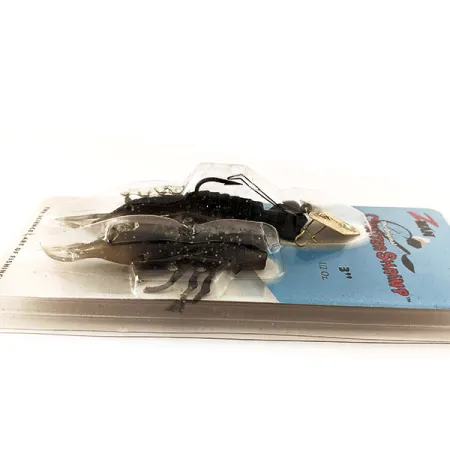 Z-Man Chatter Shrimp Chatterbait, Schwarz / Glitzer, 14g, Krautschutz, #11403