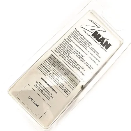 Z-Man Chatter Shrimp Chatterbait, Schwarz / Glitter, 14g, Krautschutz, #11419