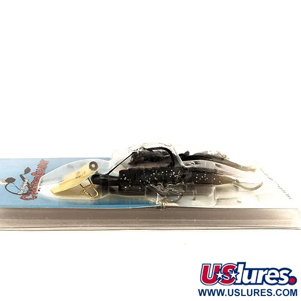 Z-Man Chatter Shrimp Chatterbait, Schwarz / Glitter, 14g, Krautschutz, #11419
