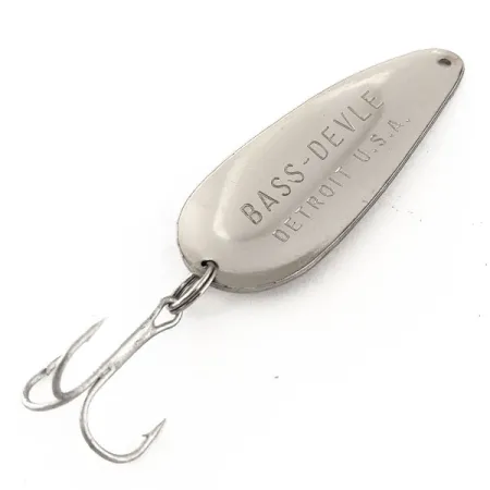 Dardevle Bass-Devle Blinker, Nickel, 12g, Taumelnde Aktion, #11446