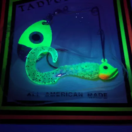 JB lures Tadpole spin UV Spinnerbait, Chartreuse, 4g, UV-aktiv, #11453