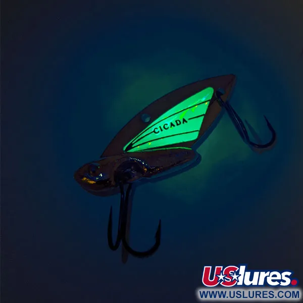 Reef Runner Cicada Zikade, Gold / Grün, 6g, Glow-Flügel, #11458