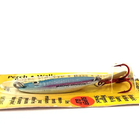 Northland Macho Minnow Jig, Blau/Glow, 11g, KickerTail, #11469