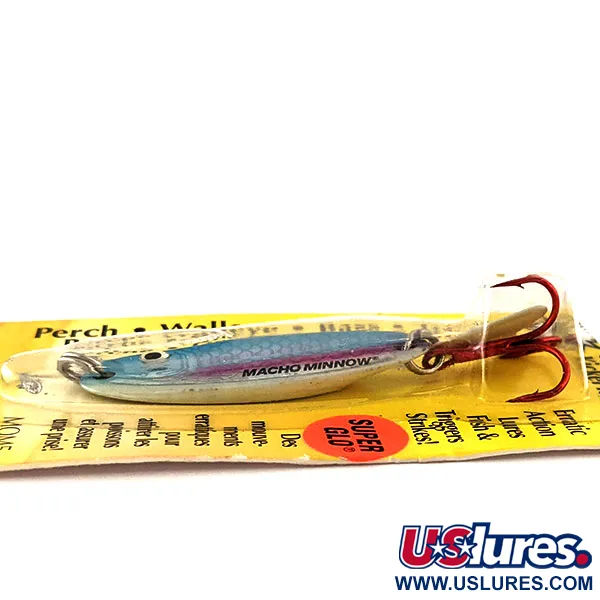Northland Macho Minnow Jig, Blau/Glow, 11g, KickerTail, #11469