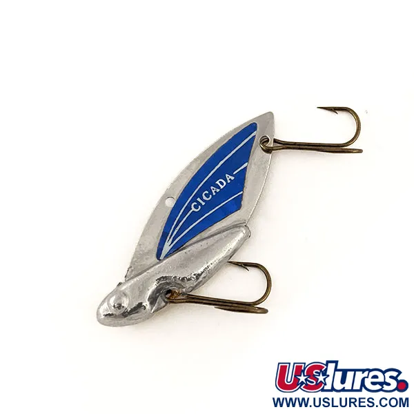 Reef Runner Cicada Blade Bait, Nickel / Blau, 11g, USA, #11470