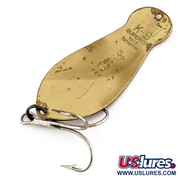 K-B Bait K-B Spoon 3 Blinker, Rot / Weiß / Messing, 25g, Messing, #11472
