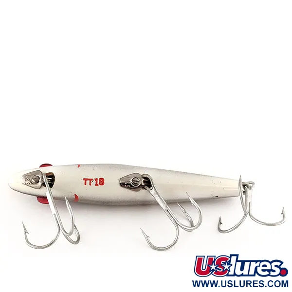 MirrOlure TT Spotted Trout Sinking Twitchbait, Silber, 17g, #11481